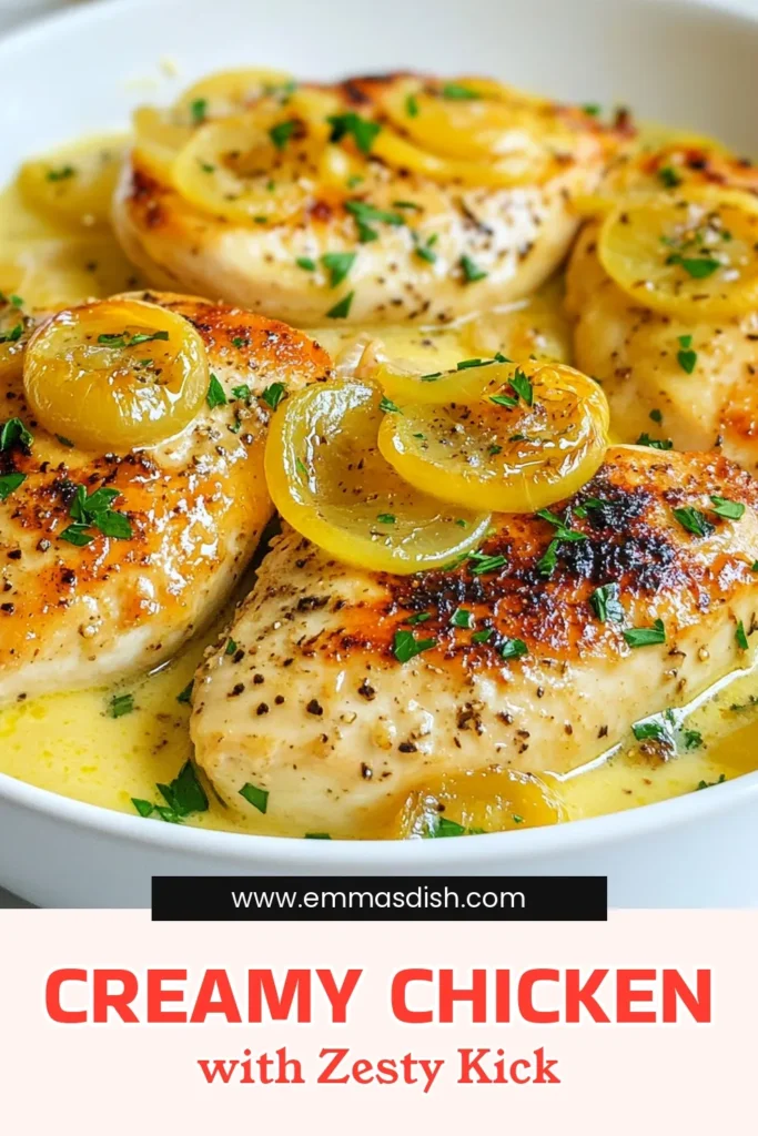 Discover the deliciousness of Creamy Pepperoncini Chicken with this easy chicken skillet recipe! Perfect for a one-pan chicken dinner, this creamy chicken dish combines tender chicken breasts, savory onion, and zesty pepperoncini peppers in a rich sauce. Ready in just 30 minutes, it's an ideal meal for busy nights. Try this flavorful recipe and elevate your weeknight dinners! Save for later! #CreamyPepperonciniChicken #ChickenSkilletRecipes #EasyCreamyChickenDish #PepperonciniRecipes