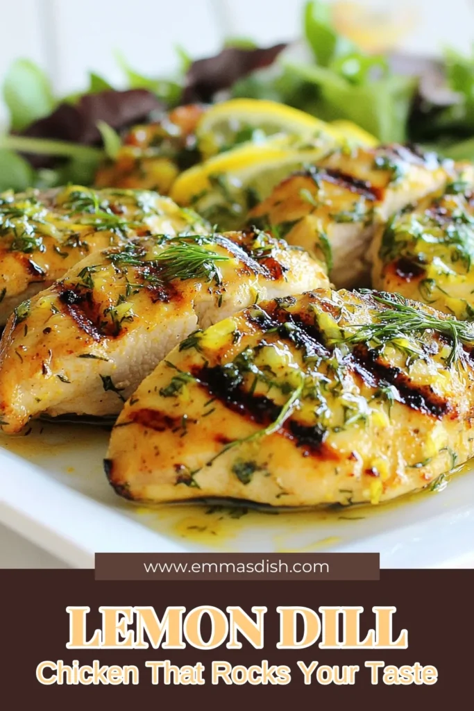 Discover the deliciousness of Paleo Lemon Dill Chicken, a perfect addition to your collection of healthy chicken recipes! This zesty chicken recipe combines a flavorful grilled chicken marinade with fresh herbs, making it ideal for a gluten-free chicken dinner. Marinate the chicken for maximum taste, then grill to perfection. Simple, healthy, and bursting with flavor, this dish is sure to impress. Try it out and elevate your dinner game! #Paleo #GlutenFree #HealthyEating #ChickenRecipes