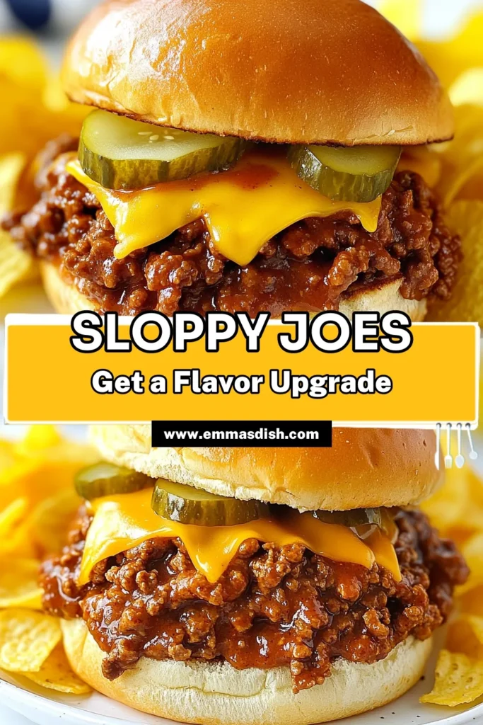 Discover the ultimate Sloppy Joes recipe that adds a unique twist with bell peppers! This easy Sloppy Joes recipe combines ground beef or turkey with vibrant veggies for a delicious homemade Sloppy Joes experience. Perfect for any weeknight dinner, these Sloppy Joes with bell peppers are sure to impress. Make this flavorful meal today and enjoy the savory goodness! Save this recipe for later! #SloppyJoes #EasyDinner #HomemadeRecipe #ComfortFood
