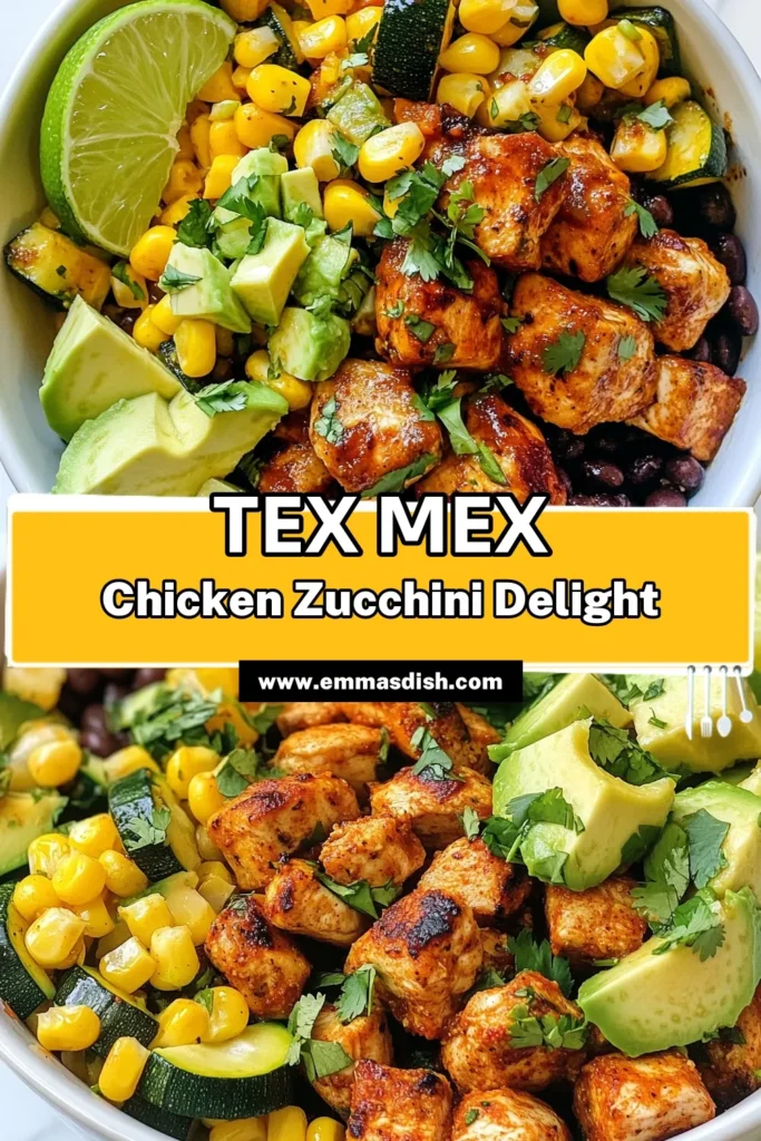 Looking for a quick and healthy Tex Mex dinner? Try this Tex Mex chicken recipe featuring a delicious zucchini chicken skillet! Bursting with flavors from black beans and fresh vegetables, this black bean chicken stir-fry is perfect for busy weeknights. Enjoy this easy and nutritious quick chicken and vegetable recipe that's ready in just 30 minutes. Save it for your next meal prep! #TexMex #HealthyRecipes #ChickenSkillet #MealPrepIdeas