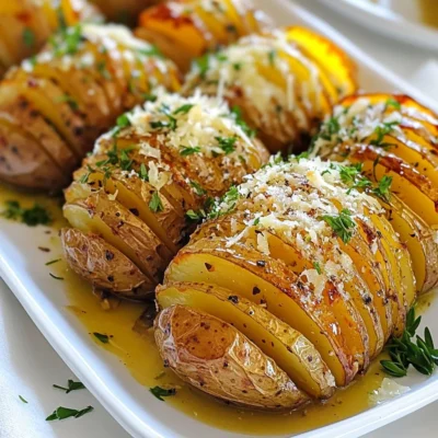 Garlic Butter Hasselback Potatoes Flavorful Side Dish