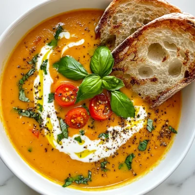 Vegan Creamy Tomato Basil Soup Comforting and Easy Recipe