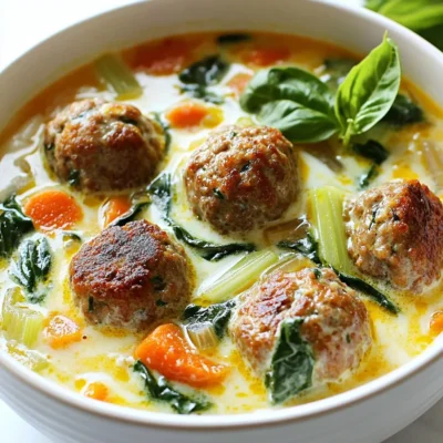 Creamy Italian Meatball Soup Hearty and Comforting Meal