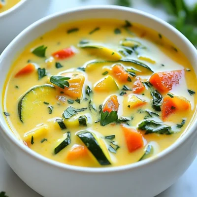 Creamy Veggie Soup One-Pot Delightful Recipe