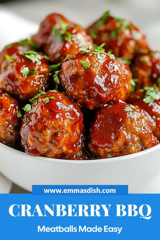 Try these delicious Cranberry BBQ meatballs for your next gathering! This easy slow cooker meatball recipe combines ground beef meatballs with cranberry sauce for the perfect blend of sweet and savory. Ideal as easy meatball appetizers or part of your holiday meatball recipes, these meatballs are sure to impress. Ready in just 15 minutes with minimal effort, everyone will love them! Save this recipe now! #CranberryBBQMeatballs #SlowCookerRecipes #EasyAppetizers #HolidayRecipes