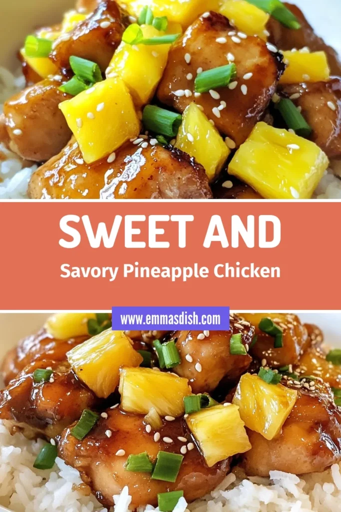 Discover the deliciousness of Brown Sugar Pineapple Chicken, a delightful tropical chicken dish that's perfect for any night of the week! This easy chicken recipe features marinated chicken thighs coated in a sweet and tangy pineapple chicken sauce. With just a few simple ingredients, you can create a flavorful meal that everyone will love. Click to save this recipe and treat your family to a taste of the tropics tonight! #BrownSugarPineappleChicken #EasyChickenRecipes #TropicalChickenDish #MarinatedChickenThighs