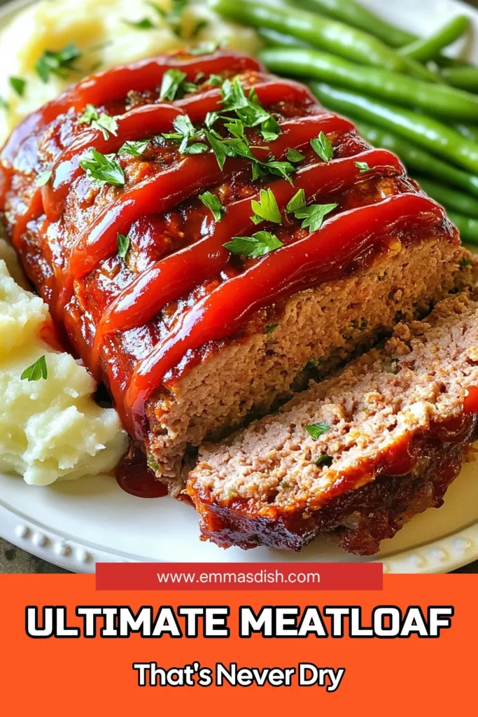 Discover the ultimate tender and moist meatloaf recipe that everyone will love! This savory meatloaf combines ground beef and turkey for a delicious twist. Topped with easy meatloaf with ketchup and a hint of Parmesan cheese, it's comfort food at its finest. Perfect for family dinners, this meatloaf is simple to make and full of flavor. Save this mouthwatering ground beef turkey meatloaf recipe now! #MeatloafRecipe #SavoryMeatloaf #EasyMeatloaf #FamilyMeals