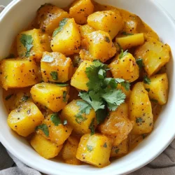 Here is everything you need for a tasty Persian Dopiazeh Aloo: - 4 medium potatoes (cubed) - 2 large onions (finely sliced) - 2 tablespoons vegetable oil - 1 teaspoon turmeric powder - 1 teaspoon cumin seeds - 1 teaspoon coriander powder - 2 tablespoons tomato paste - 2 cups vegetable broth - 1 teaspoon salt - &frac12; teaspoon black pepper - Fresh cilantro leaves (for garnish) These ingredients come together to create a warm and hearty dish. The potatoes are the star. They soak up all the flavors from the spices and broth. The onions add sweetness and depth. When you caramelize them, they become rich and golden. The spices bring warmth and a hint of earthiness. Turmeric gives the dish a beautiful color and a slight kick. Tomato paste adds a savory note that balances the meal. The broth ties it all together, making each bite comforting and fulfilling. Don't forget the cilantro! It adds a fresh touch and a pop of color. This dish is not just food; it is an experience. Enjoy every bite! {{ingredient_image_1}} 1. First, heat 2 tablespoons of vegetable oil in a large pot over medium heat. 2. Add 2 finely sliced onions to the pot. Saut&eacute; them until they turn golden brown. This takes about 10-15 minutes. Stir them often to cook evenly. 3. Once the onions are caramelized, add 1 teaspoon of turmeric powder, 1 teaspoon of cumin seeds, and 1 teaspoon of coriander powder. Cook for another 2-3 minutes until you smell the spices. 4. Stir in 2 tablespoons of tomato paste. Cook it for 2 more minutes. This helps blend the flavors well. 5. Now, add 4 medium potatoes, cut into cubes. Mix everything gently to combine. 1. Pour in 2 cups of vegetable broth, along with 1 teaspoon of salt and &frac12; teaspoon of black pepper. 2. Stir the mixture well and bring it to a boil. 3. Once it boils, reduce the heat to low. Cover the pot and let it simmer for 25-30 minutes. This helps the potatoes become tender. Stir occasionally to prevent sticking. 4. After cooking, taste and adjust the seasoning if needed. 5. Remove from heat and let it sit for a few minutes before serving. This process gives you a warm, hearty meal that is full of flavor! To get nice, golden onions, stir them often. This helps them cook evenly. Keep your heat at medium. If it is too high, they may burn. Slow and steady wins this race! When you simmer Dopiazeh Aloo, keep the pot covered. This traps steam and cooks the potatoes faster. Stir every now and then to prevent sticking. If you see it getting too thick, add a bit more broth. Garnishing with fresh cilantro adds color and freshness. Just sprinkle it on top before serving. You can also add a dash of black pepper for a nice touch. Serve Dopiazeh Aloo in a large bowl. It looks great this way! Pair it with warm flatbread or fluffy rice. This makes the meal complete and satisfying. Pro Tips Choose the Right Potatoes: For the best texture, use waxy potatoes that hold their shape well during cooking, such as Yukon Gold or red potatoes. Perfectly Caramelized Onions: Take your time saut&eacute;ing the onions until they're golden brown; this enhances their sweetness and adds depth to the dish. Enhance the Flavor: Add a splash of lemon juice or a sprinkle of pomegranate seeds just before serving for a refreshing contrast to the dish's richness. Storage Tips: Leftovers can be stored in an airtight container in the fridge for up to 3 days; reheat gently to maintain the potatoes' texture. {{image_2}} You can switch up the potatoes in Dopiazeh Aloo. Any waxy potato works well. Red potatoes or Yukon Golds add a nice creaminess. You can also use sweet potatoes for a unique twist. If you want to change the broth, use chicken broth instead of vegetable broth. Chicken broth adds a rich flavor that many enjoy. This swap is great for meat lovers. If you like heat, add some chili to the mix. Fresh chili peppers or red pepper flakes work best. This addition gives the dish a nice kick. You can also incorporate other vegetables. Bell peppers add color and a sweet taste. Carrots or peas can give extra texture and nutrition. Don't be afraid to experiment with what you have on hand! Store your leftover Persian Dopiazeh Aloo in an airtight container. This keeps it fresh. You can keep it in the fridge for up to four days. Be sure to let it cool before sealing. This helps prevent moisture buildup. If you want to save it longer, freezing is a great option. Use freezer-safe containers or bags. Make sure to remove as much air as possible. This helps avoid freezer burn. You can freeze Dopiazeh Aloo for up to three months. When you're ready to eat, thaw it in the fridge overnight. For reheating, warm it on the stove over low heat. Stir often to ensure even heating. You can also use a microwave if you're in a hurry. Just cover it to keep the moisture in. What is Persian Dopiazeh Aloo? Persian Dopiazeh Aloo is a hearty potato dish from Iran. It features soft potatoes and caramelized onions. Spices like turmeric and cumin add rich flavor. The dish is often served with rice or bread. Can I make this dish vegan? Yes, this dish is naturally vegan! It uses vegetable broth and no animal products. You can enjoy it without worry if you follow a vegan diet. How can I adjust the recipe for dietary restrictions? You can swap ingredients based on needs. For gluten-free diets, ensure your broth has no gluten. If you need a low-sodium option, use low-sodium broth and reduce added salt. How long does it take to make Dopiazeh Aloo? It takes about 50 minutes to make Dopiazeh Aloo from start to finish. This includes prep time and cooking time. You&rsquo;ll spend about 15 minutes prepping and 30 minutes cooking. What is the best way to serve Dopiazeh Aloo? Serve Dopiazeh Aloo in a large bowl. Top it with fresh cilantro for color. You can pair it with warm flatbread or steamed rice. This makes a filling and balanced meal. This blog post guides you in making Dopiazeh Aloo, a flavorful dish. We covered the key ingredients and steps to cook it perfectly. You'll learn helpful tips for caramelizing onions and serving suggestions. We also explored variations and storage methods to keep your dish fresh. Remember, you can adjust this recipe to suit your taste. Enjoy creating a warm meal filled with rich spices and textures. Happy cooking!