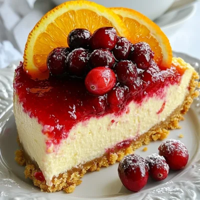 Cranberry Orange Cheesecake Delightful and Creamy Treat