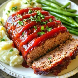 Tender Moist Meatloaf Simple Recipe for Flavorful Dinner