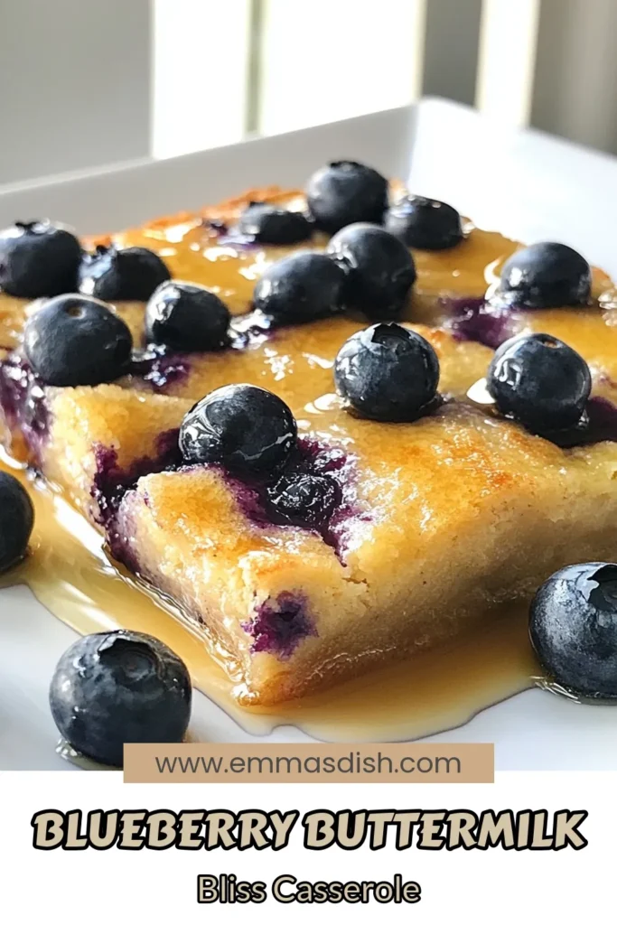 Indulge in a delicious homemade blueberry pancake casserole that&rsquo;s perfect for family breakfast! This easy buttermilk pancake recipe transforms classic pancakes into baked blueberry pancakes, giving you a delightful twist in every bite. Ideal for those busy mornings, this blueberry pancake casserole is a crowd-pleaser that everyone will love. Try this simple breakfast casserole today and enjoy warm slices drizzled with maple syrup. Save this recipe for your next brunch! #BlueberryPancakeCasserole #EasyBreakfastCasserole #ButtermilkPancakeRecipe #HomemadePancakeCasserole