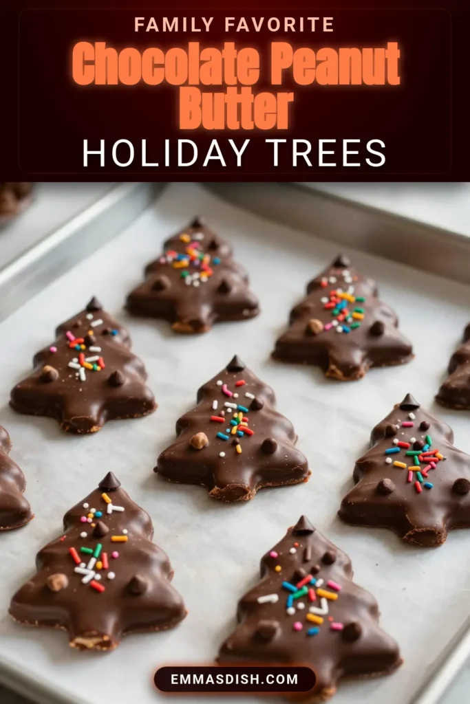Indulge in the festive spirit with these delightful Chocolate Peanut Butter Christmas Trees! Perfect for holiday treats with chocolate, these no-bake Christmas treats are a hit at any gathering. Made with creamy peanut butter and rich chocolate, they're a must-try in your Christmas dessert recipes. Shape, dip, and decorate these festive chocolate peanut butter snacks for a fun family activity. Save this recipe now and elevate your holiday dessert game! #ChocolatePeanutButterTrees #ChristmasDessertRecipes #NoBakeTreats #HolidayTreats