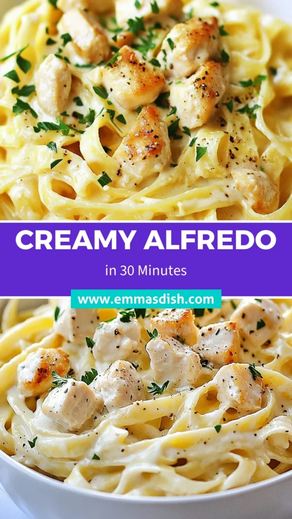 Discover the ultimate **Instant Pot Chicken Alfredo** that brings a creamy delight to your dinner table! This **Creamy Chicken Alfredo Recipe** features tender chicken and fettuccine cooked to perfection in just 30 minutes. With easy steps, you&rsquo;ll enjoy a **Quick Fettuccine Alfredo** that&rsquo;s ideal for busy weeknights. Try this **Easy Instant Pot Pasta** tonight and savor the rich flavors of **Chicken Alfredo with Parmesan**. Save this recipe for a quick meal! #InstantPotRecipes #PastaLovers #FamilyDinner #CulinaryDelights