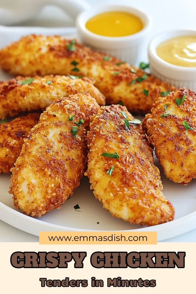 Discover the deliciousness of Crispy Air Fryer Chicken Tenders with this Easy Chicken Tender Recipe that's perfect for any weeknight dinner. Made with juicy buttermilk chicken tenders and coated in crunchy panko breadcrumbs, these Air Fryer Chicken Tenders are a family favorite. Enjoy a healthier twist on a classic dish. Try this recipe today and elevate your mealtime! Save this post for later! #ChickenTenders #AirFryerRecipes #EasyDinner #HealthyEating