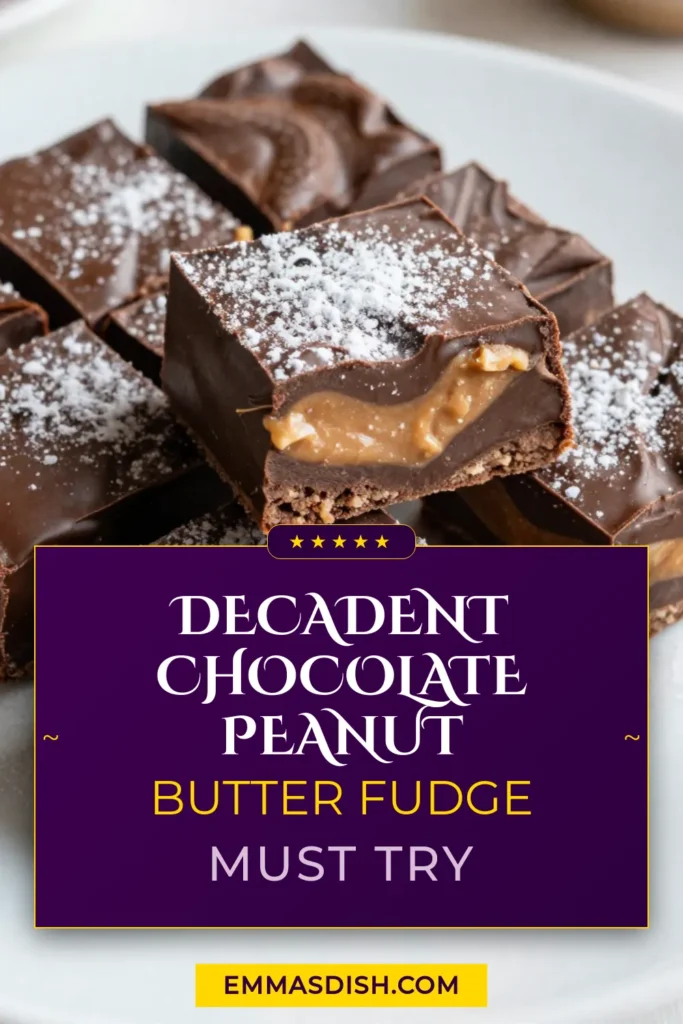 Indulge in this irresistible chocolate peanut butter fudge with this easy fudge recipe! Perfect for satisfying your sweet tooth, these no-bake peanut butter treats combine creamy peanut butter with sweetened condensed milk fudge and rich homemade chocolate fudge. In just 15 minutes of prep, you can have a delightful dessert that everyone will love. Try it today and be ready to impress your friends! #ChocolatePeanutButterFudge #NoBakeTreats #FudgeRecipe #HomemadeDessert
