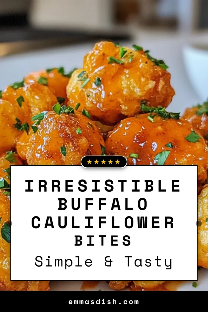 Enjoy a delicious and healthy twist on your party appetizers with these Buffalo Cauliflower Bites! Perfect as vegan buffalo wings, this crispy cauliflower recipe is gluten-free and packed with flavor. With just a few simple ingredients, you can create these crowd-pleasing bites that everyone will love. Ready to impress your guests? Try this easy recipe today! #BuffaloCauliflowerBites #HealthyPartyAppetizers #VeganBuffaloWings #CrispyCauliflowerRecipe