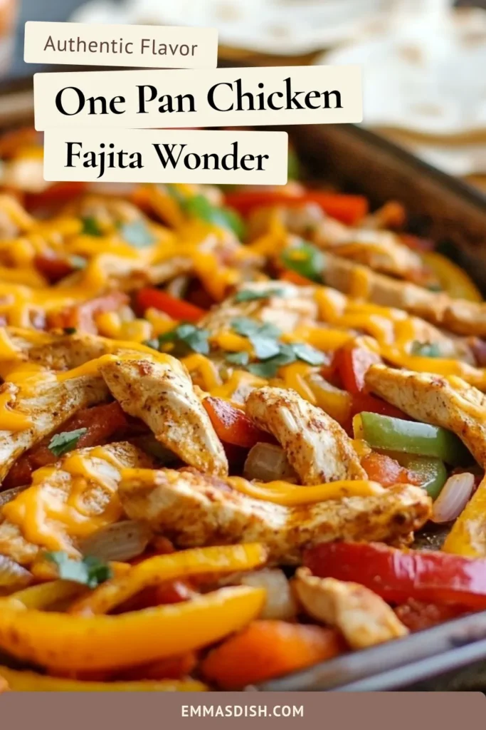 Looking for a delicious and simple dinner idea? Try this Easy Chicken Fajita Bake! This chicken fajita recipe combines tender chicken strips with colorful bell peppers and onions, all seasoned to perfection. Within just 45 minutes, you'll have a flavorful meal that your family will love. Perfect for busy nights, this one-pan chicken fajitas dish is a must-try! Save this quick dinner recipe for your weeknight meals! #ChickenFajitaBake #QuickDinnerRecipes #OnePanMeals #EasyChickenFajitas