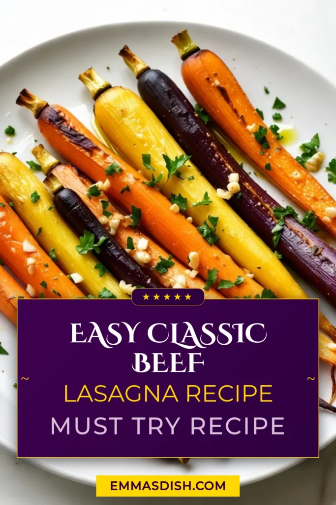 Discover the vibrant flavors of Garlic Herb Roasted Rainbow Carrots, the perfect addition to any meal! This easy roasted vegetable recipe highlights a colorful medley of carrots roasted with garlic and herbs, making it an excellent vegan carrot side dish. Elevate your dining experience with this delicious rainbow carrot recipe. Bake a batch today and delight your family with these oven roasted rainbow carrots. Save this recipe for later! #VeganRecipes #RoastedVegetables #HealthyEating #CarrotRecipes