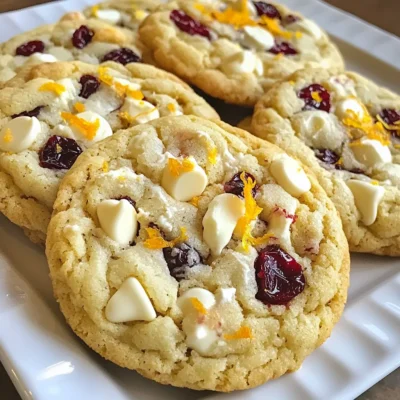 White Chocolate Cranberry Cookies Irresistible Treat