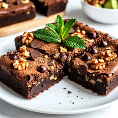 Vegan Chocolate Avocado Brownies Easy and Delicious Treat